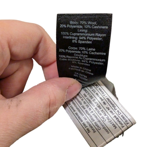 Babaton Atelier Wool Cashmere Hooded Coat | Aritzia | Italian Fabric | Size L - Picture 3 of 15